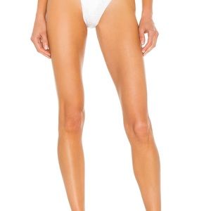 L*SPACE Jones Bitsy Bikini Bottom in Opalescent Gator: XS, NWT